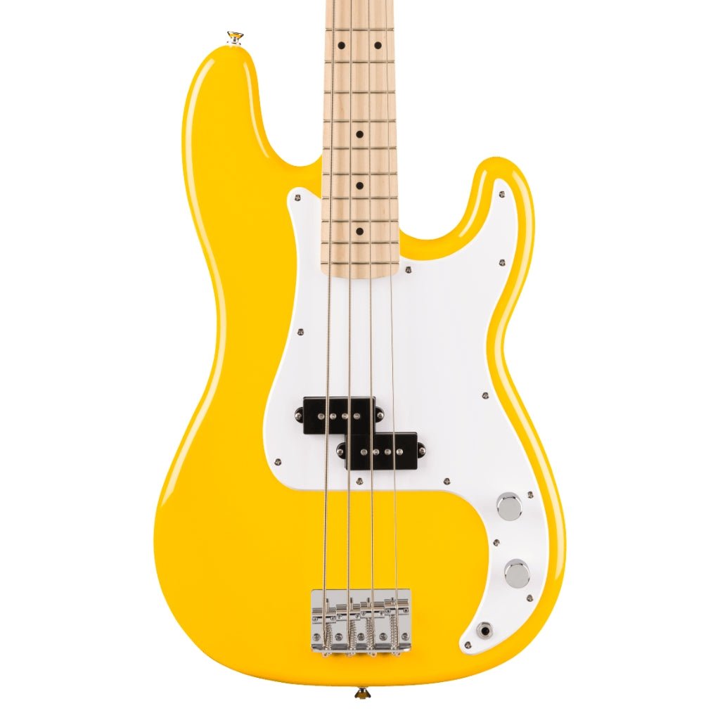 Squier FSR Sonic Precision Bass Maple Fingerboard - Graffiti Yellow Bass Guitars Sky Music