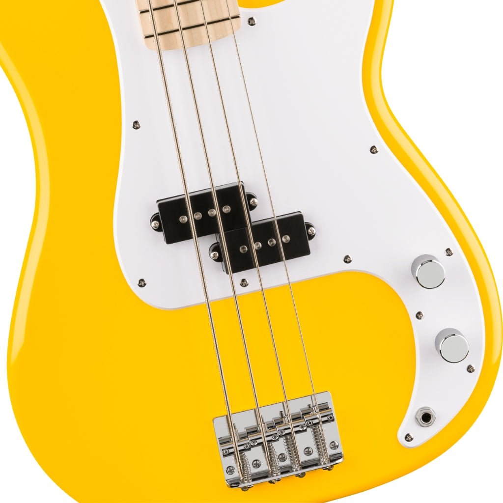 Squier FSR Sonic Precision Bass Maple Fingerboard - Graffiti Yellow Bass Guitars Sky Music
