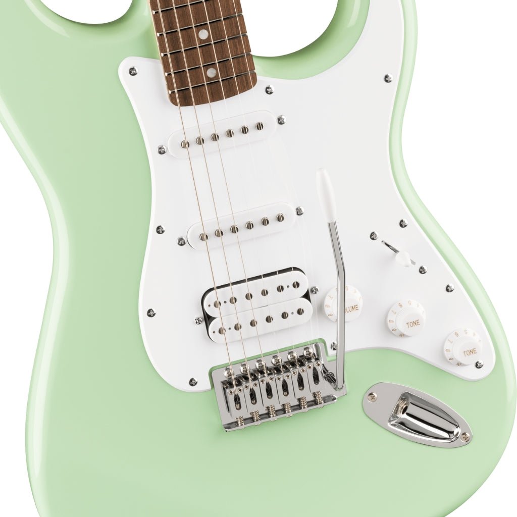 Squier FSR Squier Sonic Stratocaster HSS Electric Guitar - Surf Green, Laurel Fingerboard Electric Guitars Sky Music