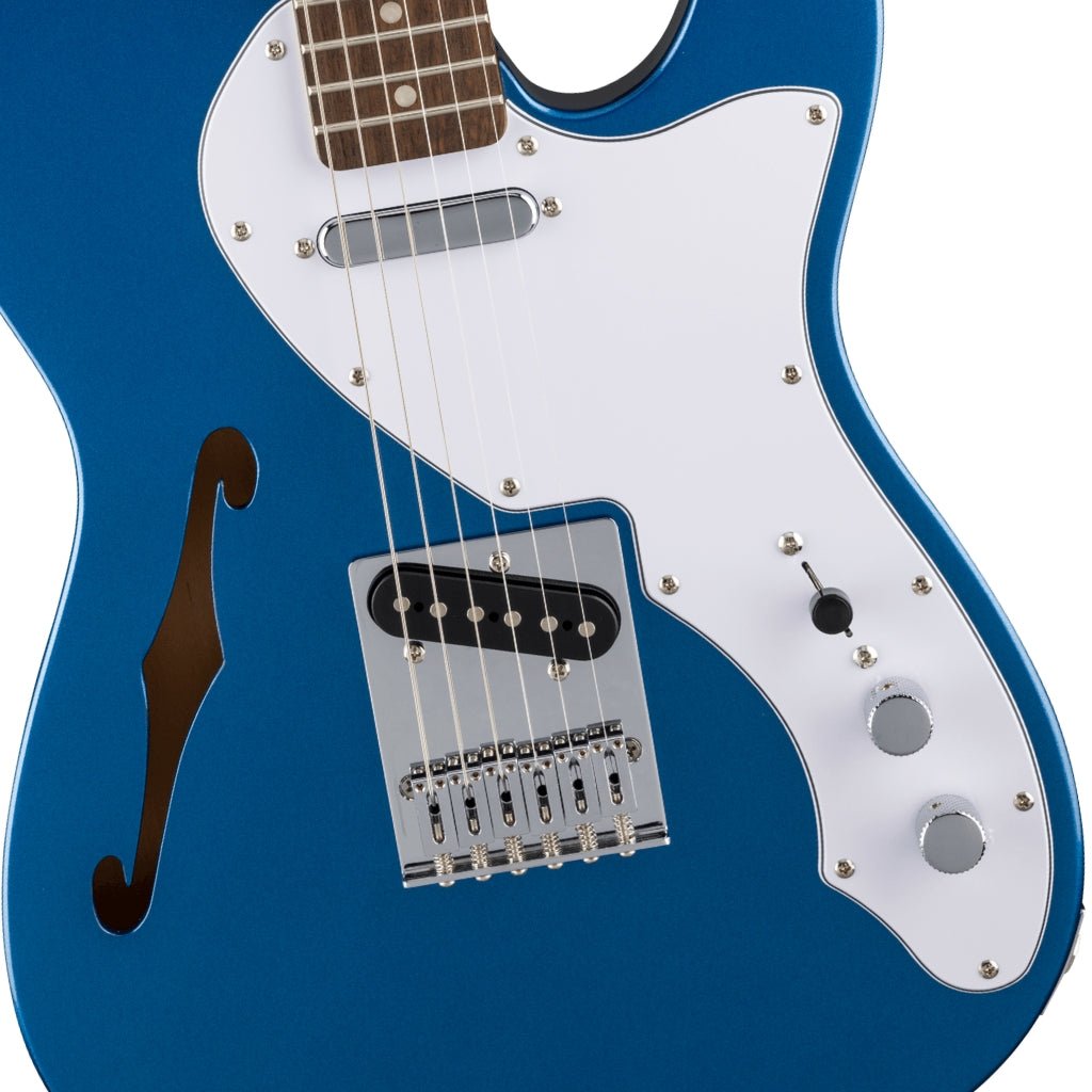 Squier Limited Edition Affinity Series Telecaster Thinline - Lake Placid Blue, Laurel Fingerboard Electric Guitars Sky Music