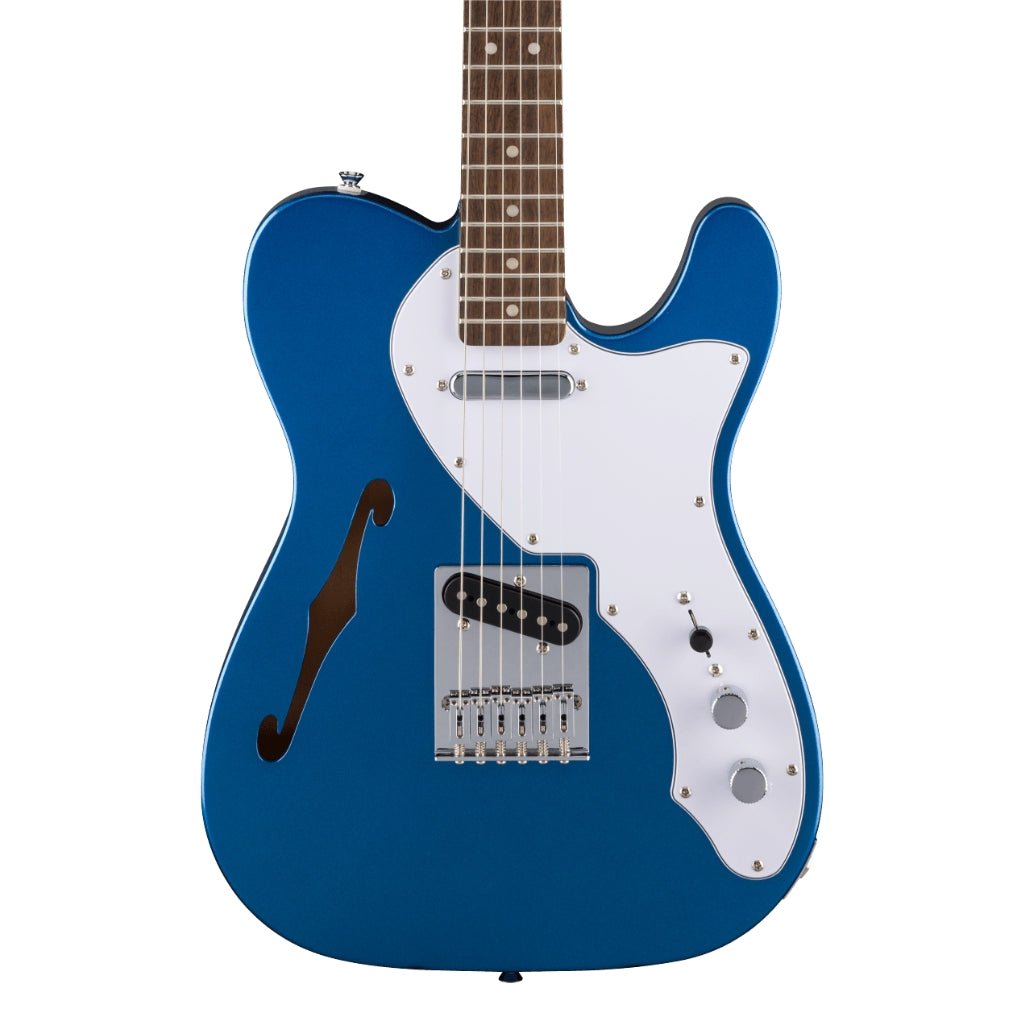 Squier Limited Edition Affinity Series Telecaster Thinline - Lake Placid Blue, Laurel Fingerboard Electric Guitars Sky Music