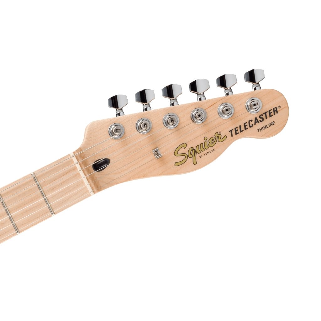Squier Limited Edition Affinity Series Telecaster Thinline - Metallic Black, Maple Fingerboard Electric Guitars Sky Music