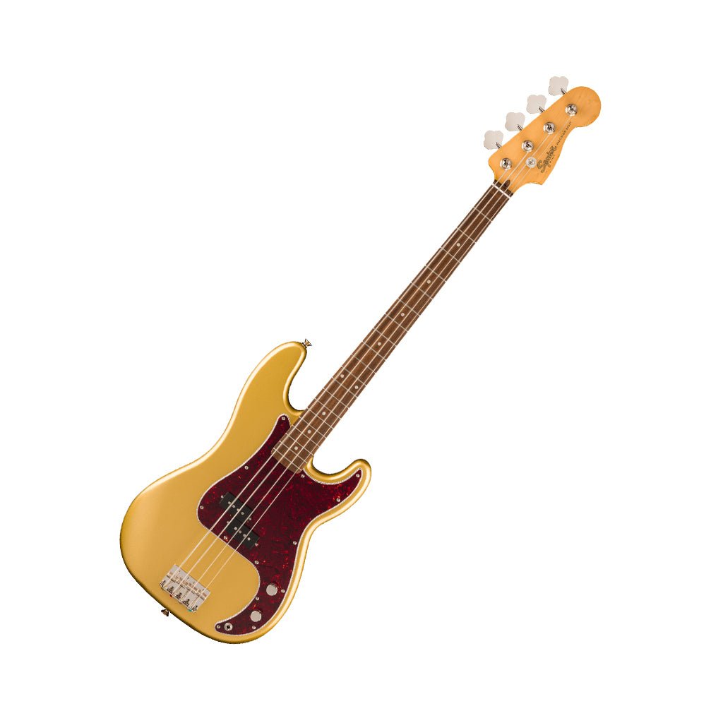 Squier Limited Edition Classic Vibe 60s Precision Bass - Aztec Gold, Laurel Fingerboard Bass Guitars Sky Music