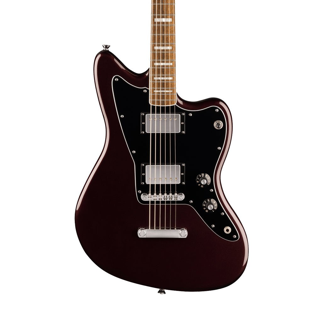 Squier Paranormal Baritone Jazzmaster HH Laurel Fingerboard Electric Guitar - Oxblood Electric Guitars Sky Music