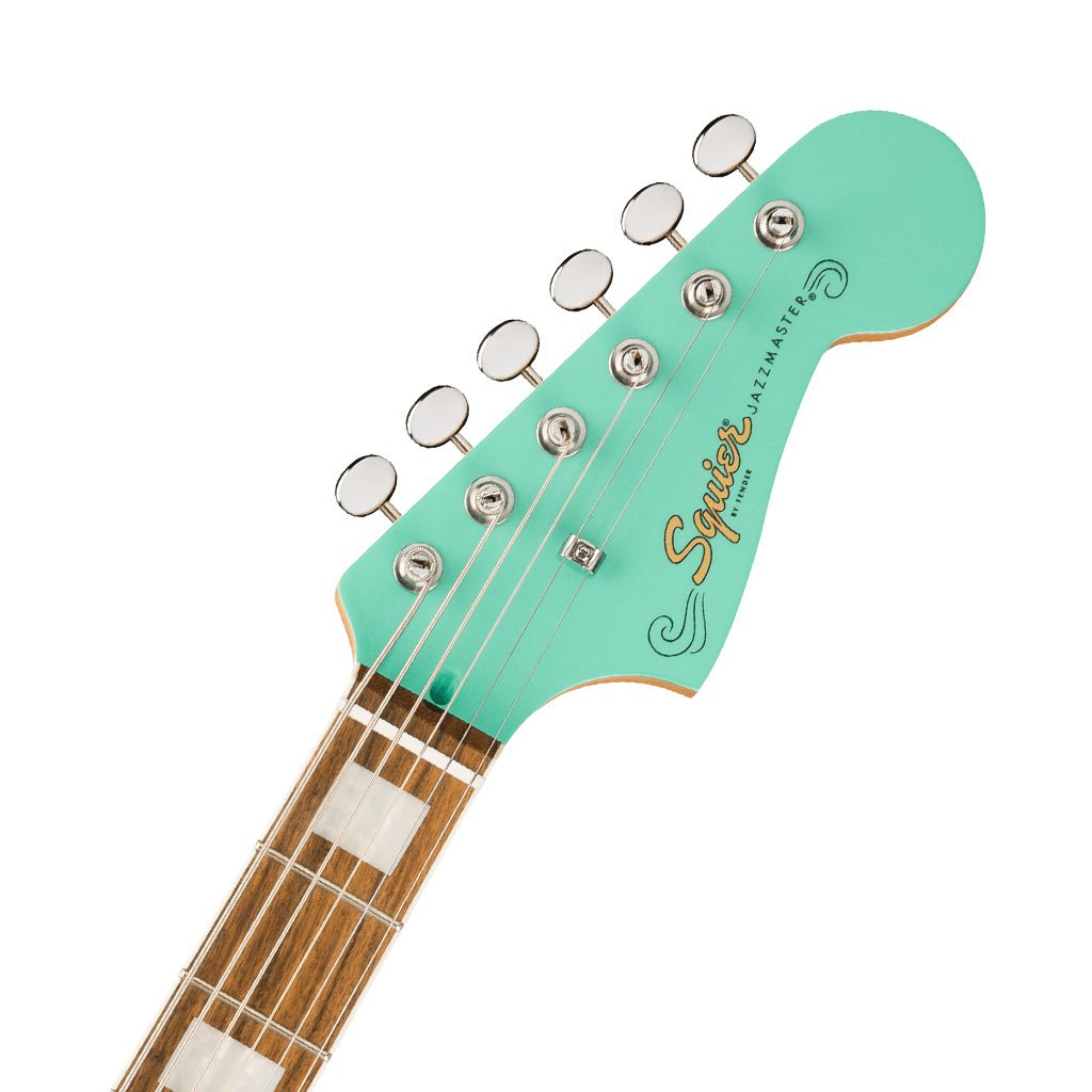 Squier Paranormal Baritone Jazzmaster HH Laurel Fingerboard Electric Guitar - Sea Foam Green Electric Guitars Sky Music