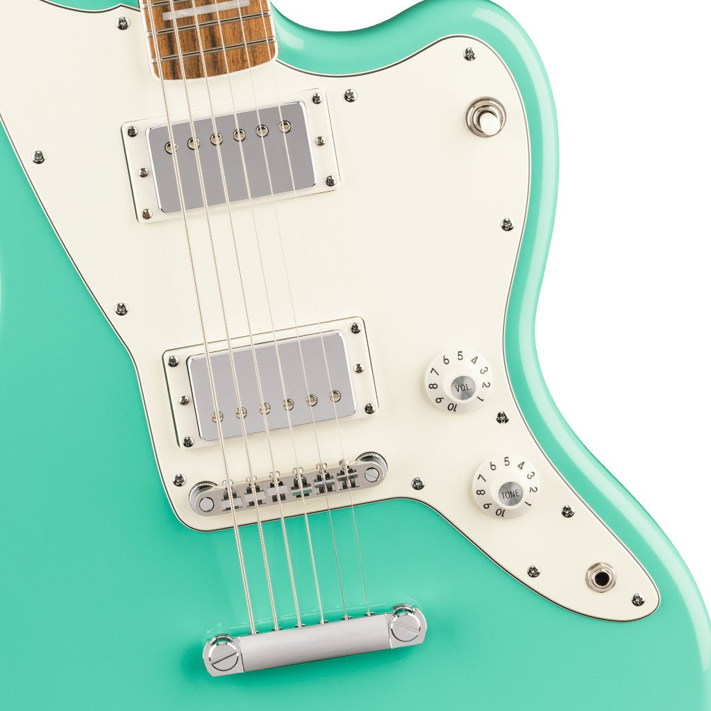 Squier Paranormal Baritone Jazzmaster HH Laurel Fingerboard Electric Guitar - Sea Foam Green Electric Guitars Sky Music