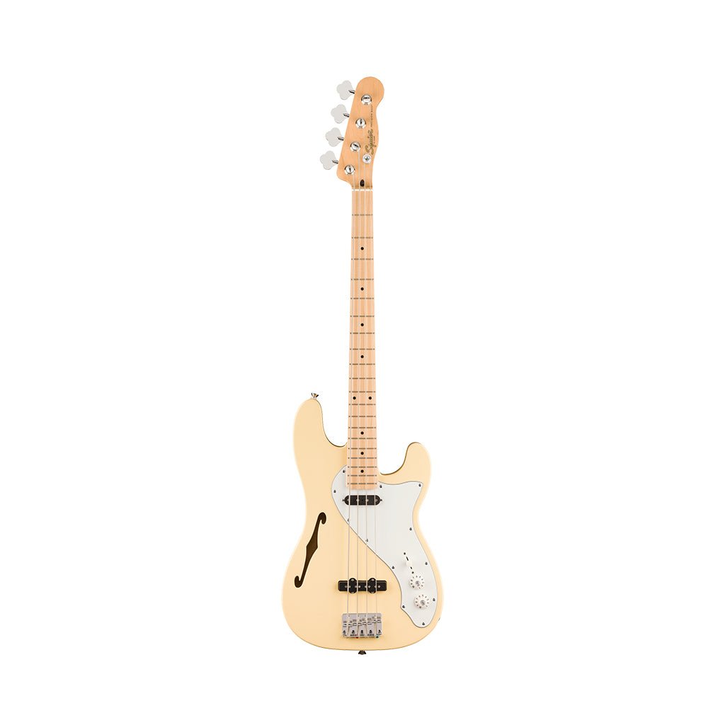 Squier Paranormal Precision Bass Thinline SJ Laurel Fingerboard - Vintage White Bass Guitars Sky Music