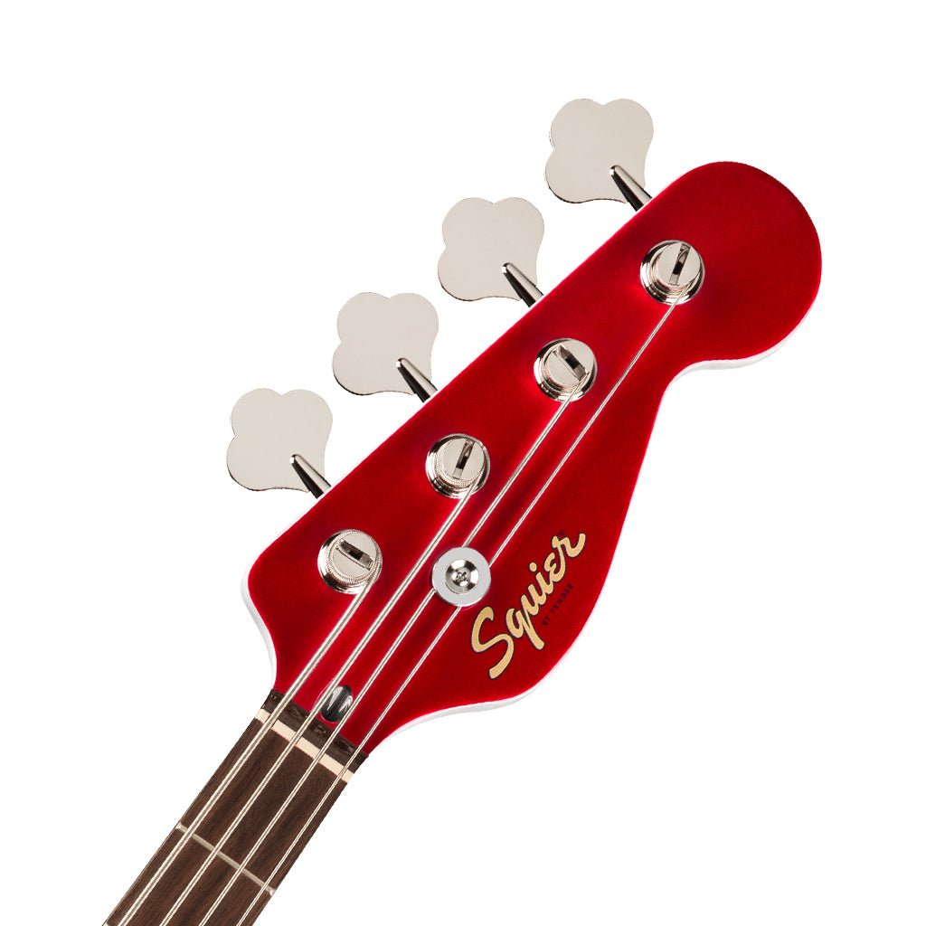 Squier Paranormal Rascal Limited Edition Bass HH Laurel Fingerboard - Candy Apple Red Bass Guitars Sky Music