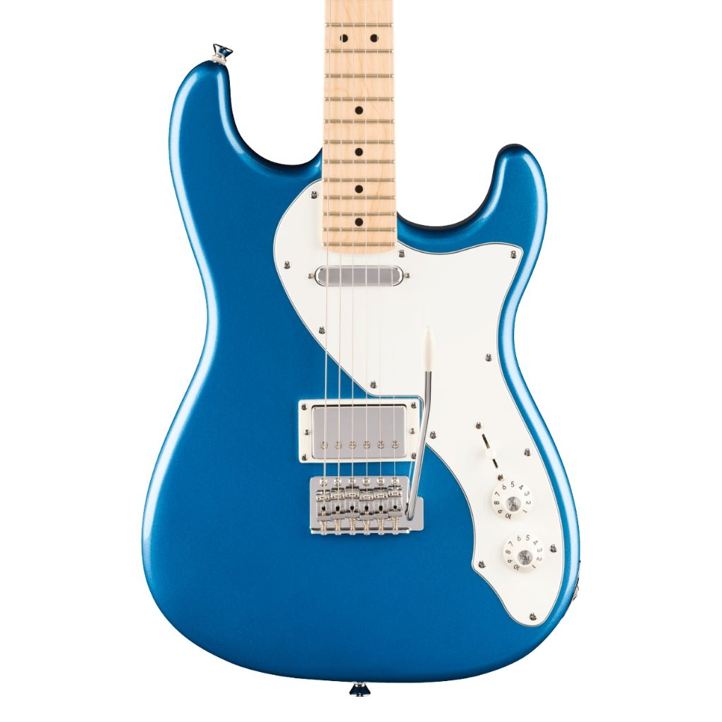 Squier Paranormal Stratocaster Deluxe Electric Guitar Lake Placid Blue, Maple Fingerboard Electric Guitars Sky Music