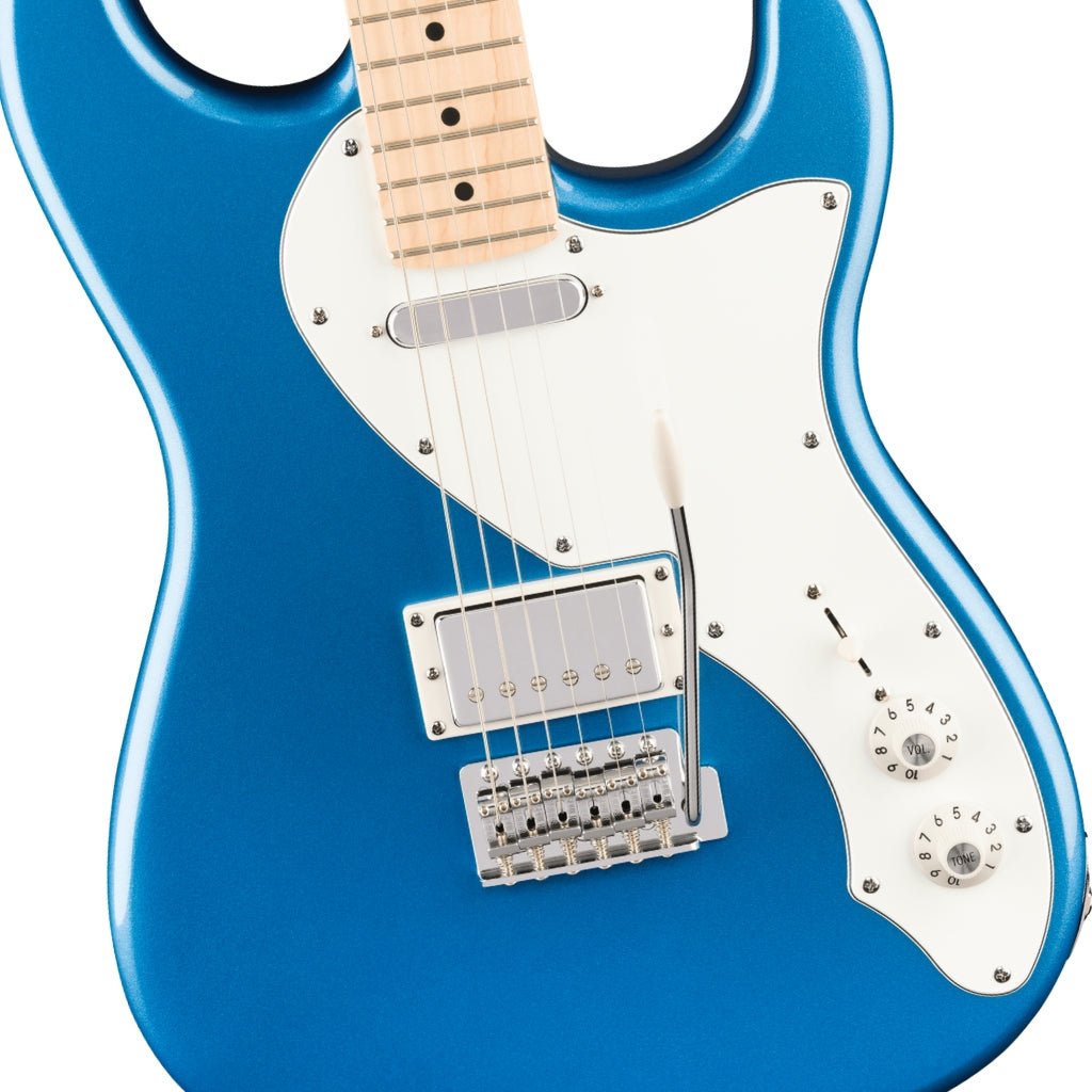 Squier Paranormal Stratocaster Deluxe Electric Guitar Lake Placid Blue, Maple Fingerboard Electric Guitars Sky Music