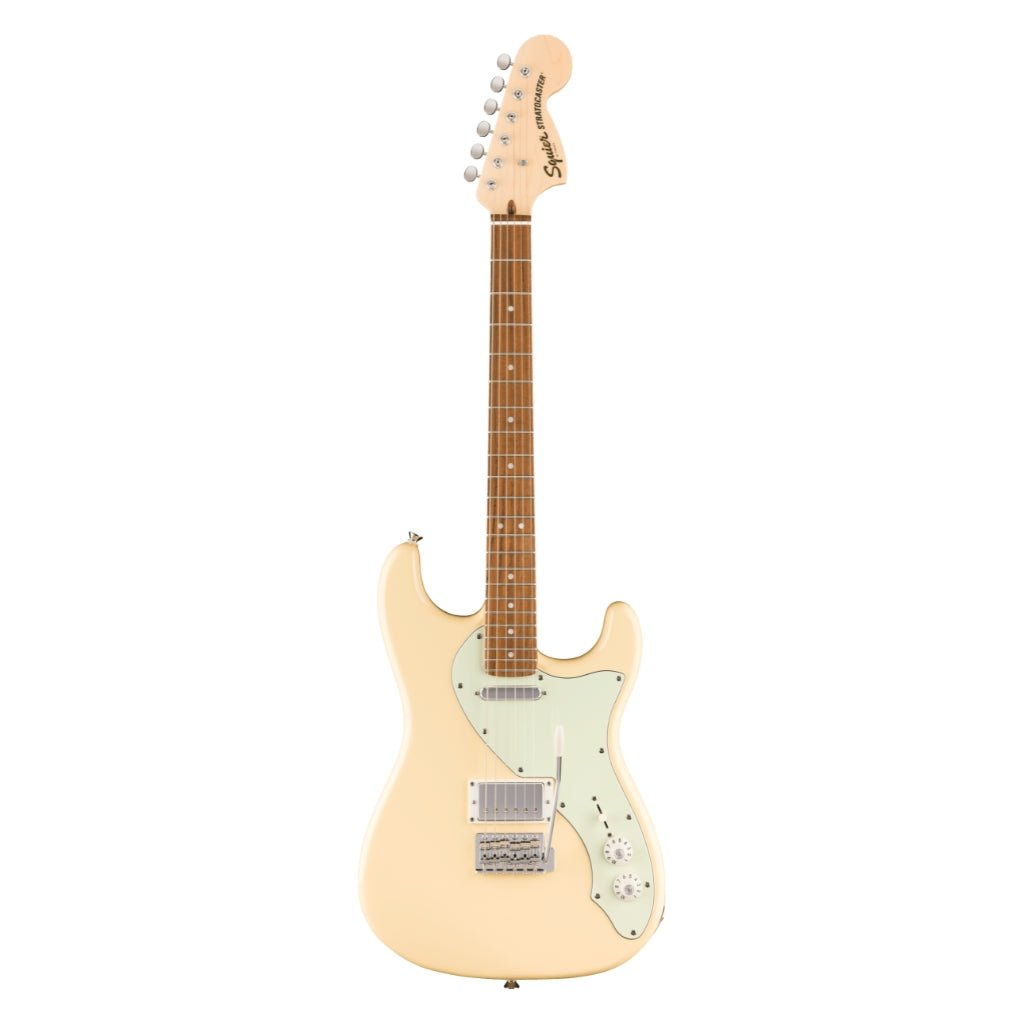 Squier Paranormal Stratocaster Deluxe Electric Guitar - Vintage White, Laurel Fingerboard Electric Guitars Sky Music