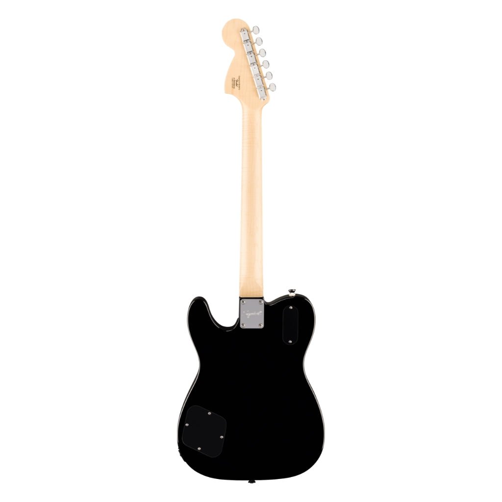 Squier Paranormal Troublemaker Telecaster Deluxe Bigsby Electric Guitar - Black, Laurel Fingerboard Electric Guitars Sky Music