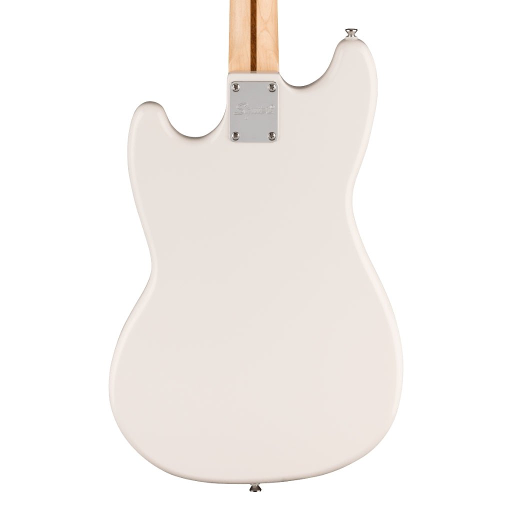 Squier Sonic Bronco Bass Guitar - Arctic White, Maple Fingerboard Bass Guitars Sky Music