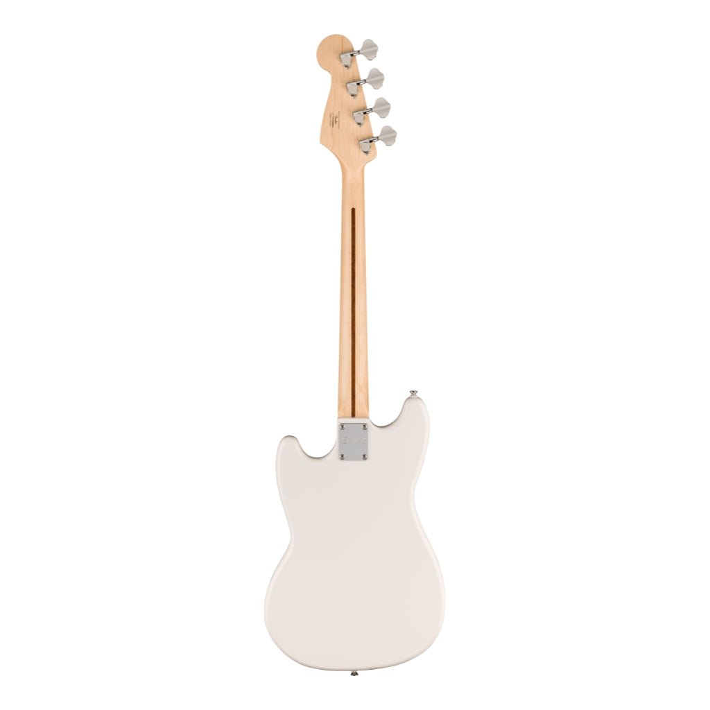 Squier Sonic Bronco Bass Guitar - Arctic White, Maple Fingerboard Bass Guitars Sky Music