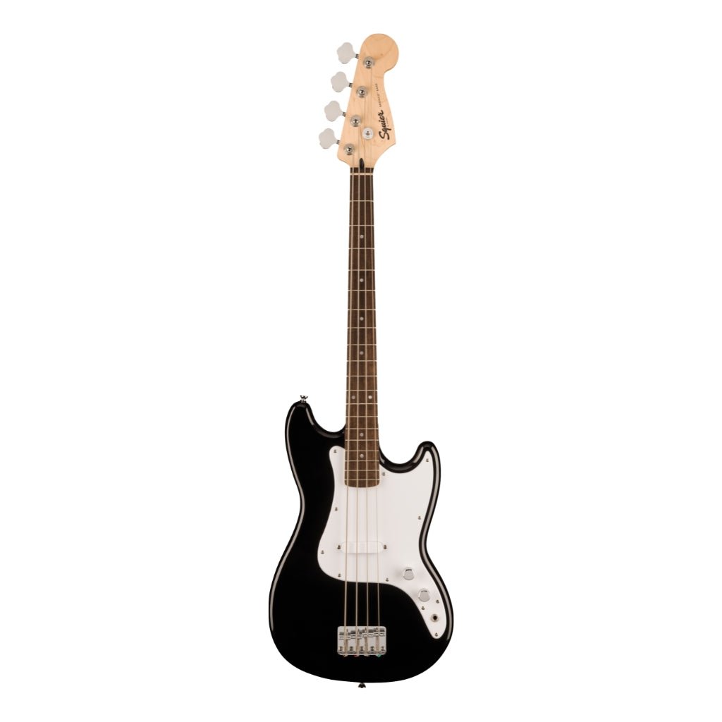 Squier Sonic Bronco Bass Guitar - Black, Laurel Fingerboard Bass Guitars Sky Music