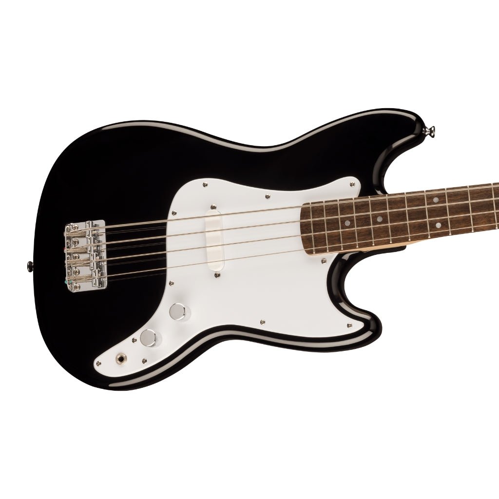 Squier Sonic Bronco Bass Guitar - Black, Laurel Fingerboard Bass Guitars Sky Music