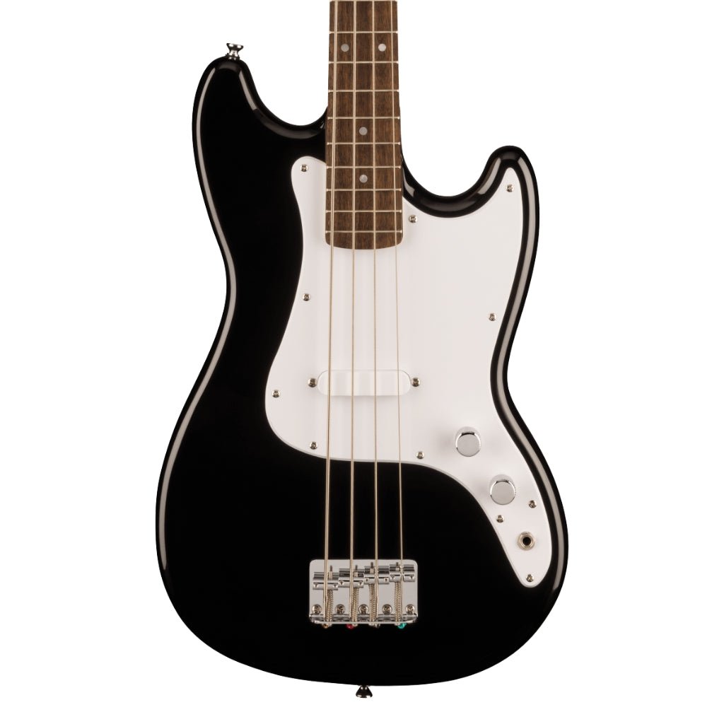 Squier Sonic Bronco Bass Guitar - Black, Laurel Fingerboard Bass Guitars Sky Music
