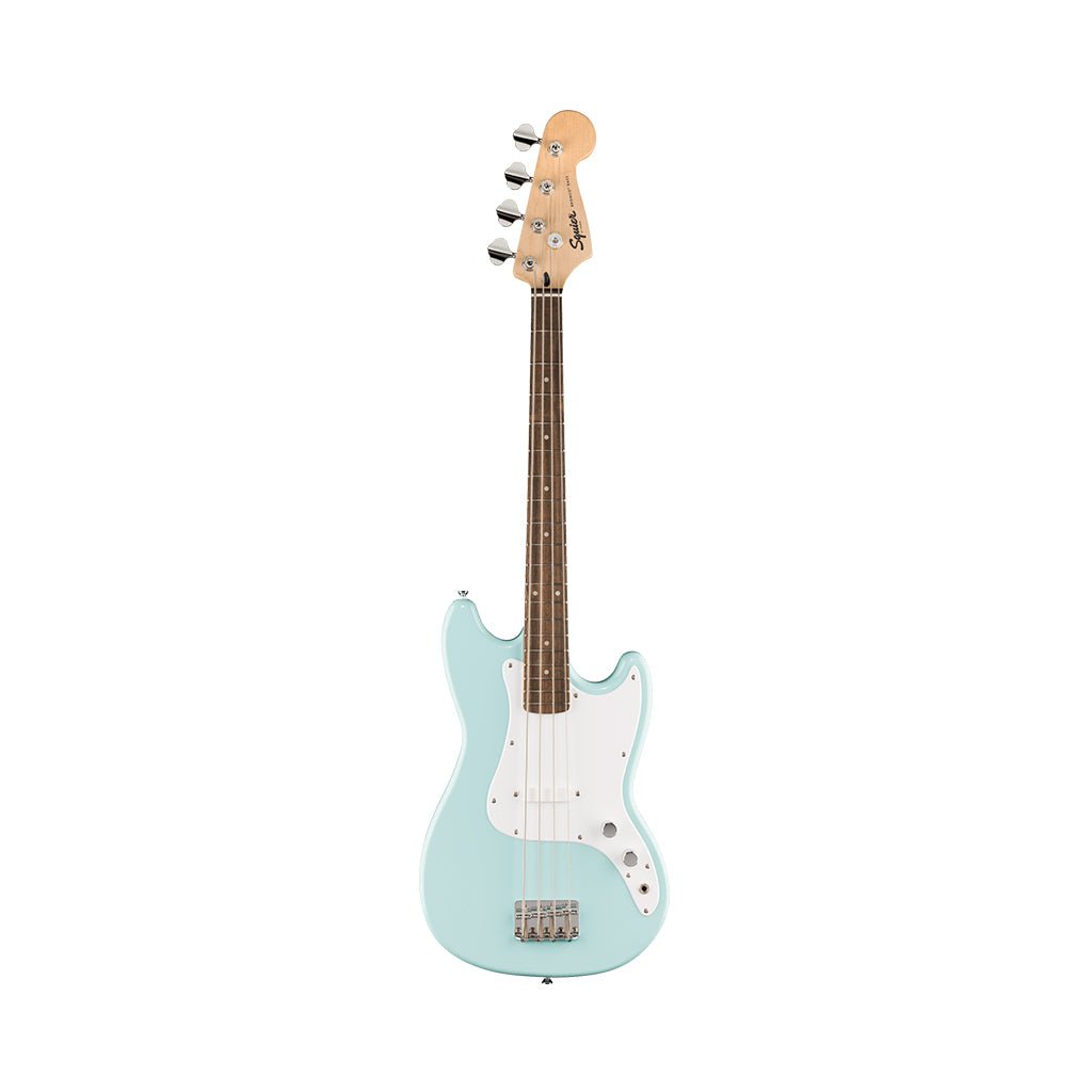 Squier Sonic Bronco Bass Laurel Fingerboard Bass Guitar - Daphne Blue Bass Guitars Sky Music