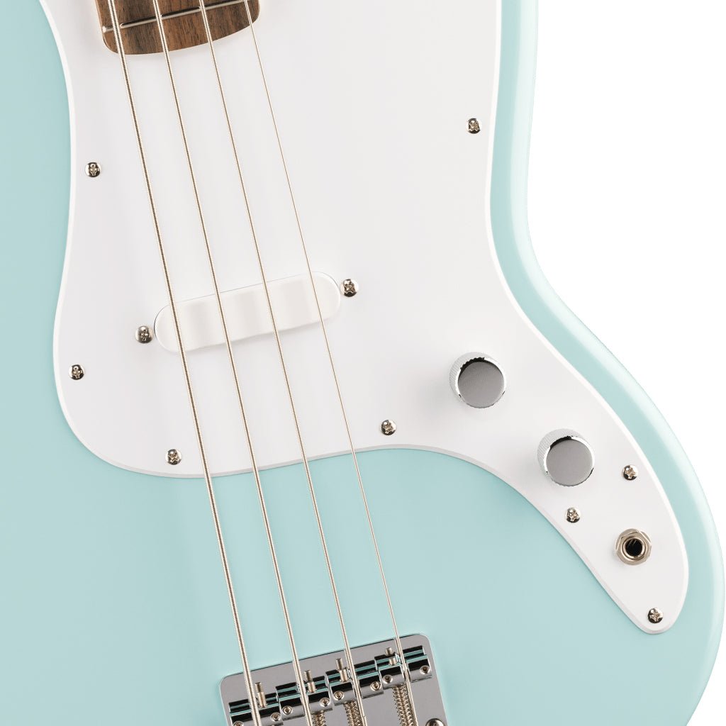Squier Sonic Bronco Bass Laurel Fingerboard Bass Guitar - Daphne Blue Bass Guitars Sky Music