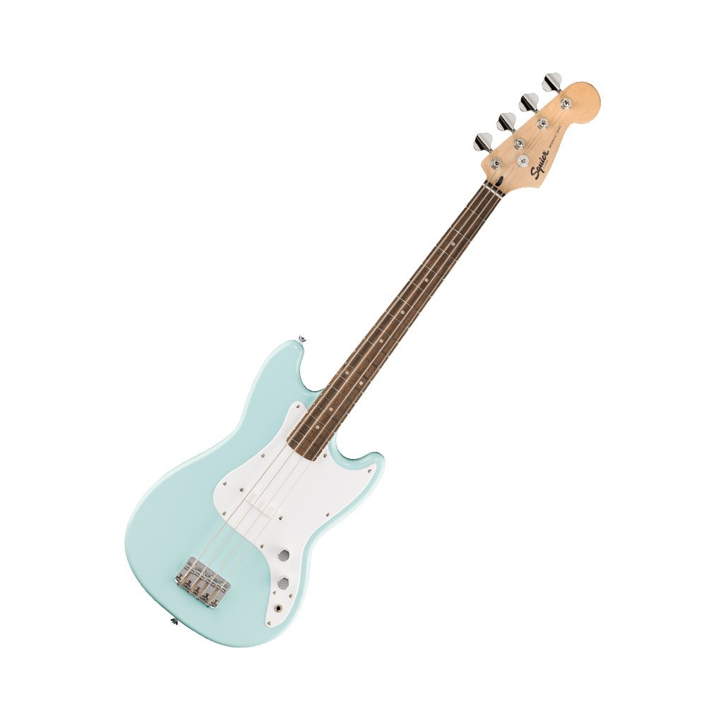 Squier Sonic Bronco Bass Laurel Fingerboard Bass Guitar - Daphne Blue Bass Guitars Sky Music