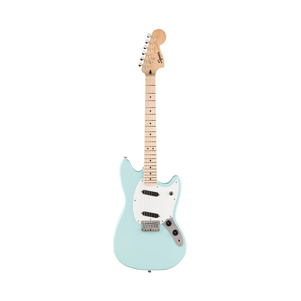 Squier Sonic Mustang Maple Fingerboard Electric Guitar - Daphne Blue Electric Guitars Sky Music