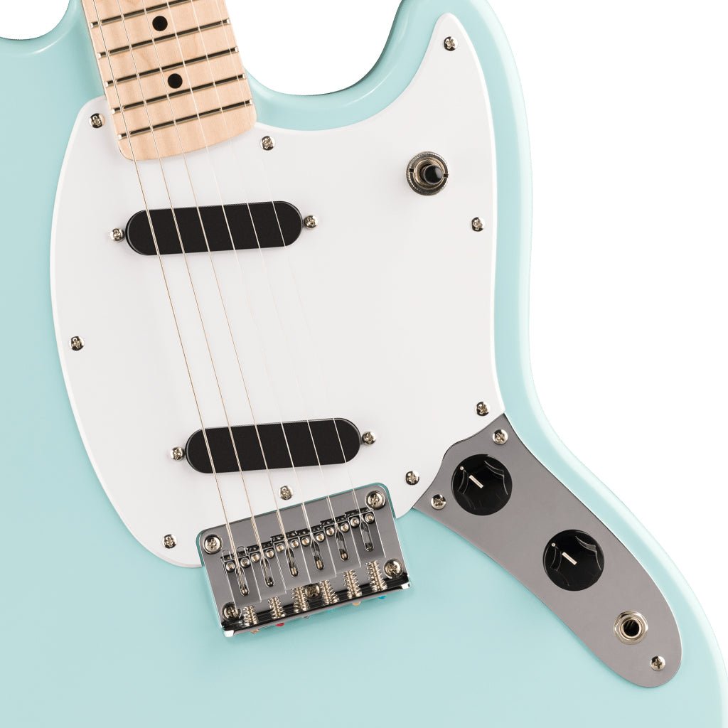 Squier Sonic Mustang Maple Fingerboard Electric Guitar - Daphne Blue Electric Guitars Sky Music