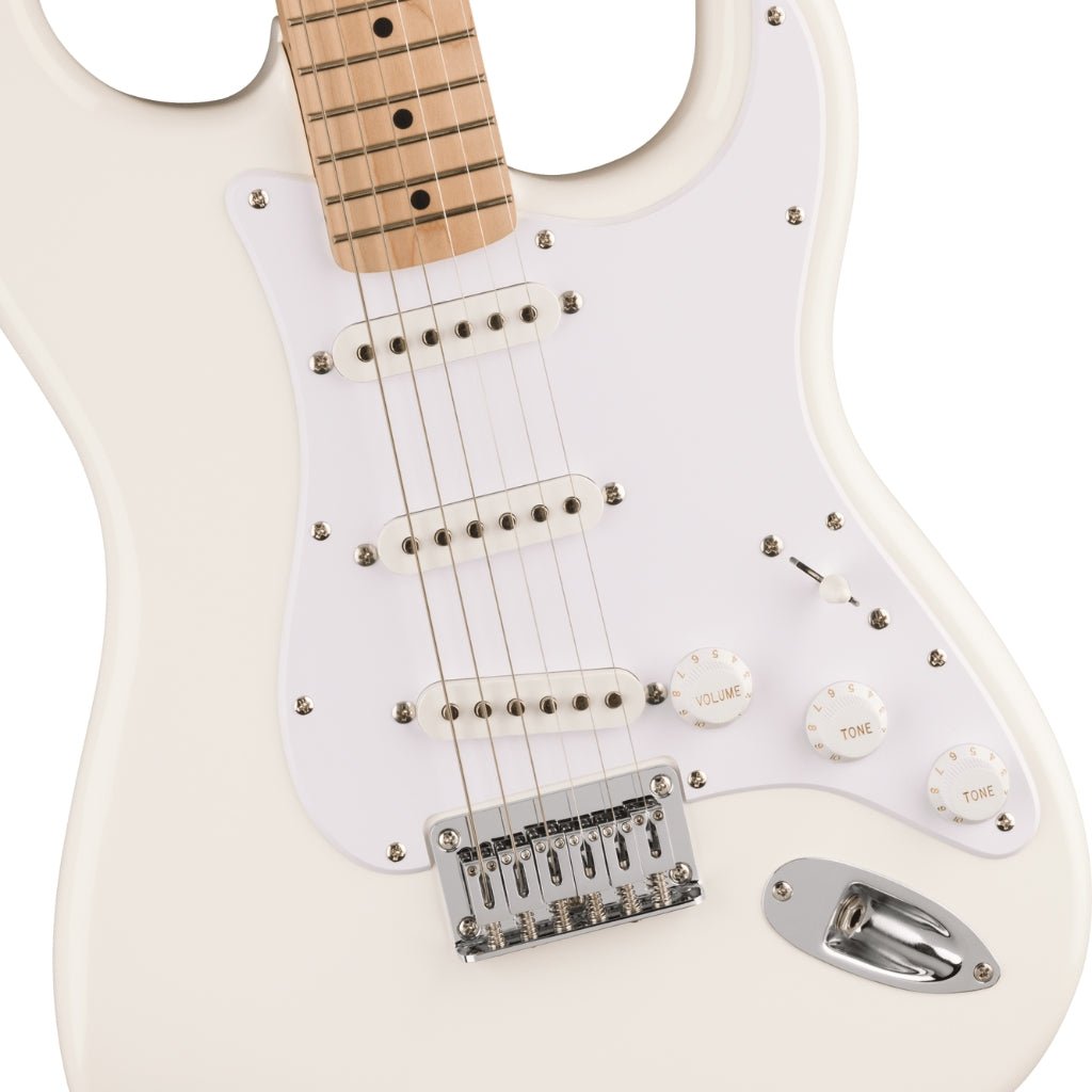 Squier Sonic Stratocaster HT in Arctic White Electric Guitars Sky Music