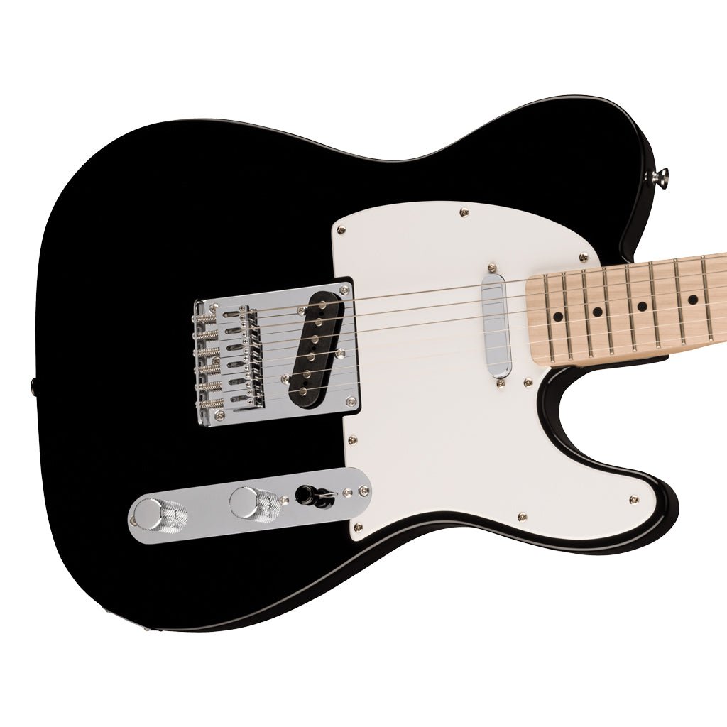 Squier Sonic Telecaster Maple Fingerboard w/White Pickguard - Black Electric Guitars Sky Music