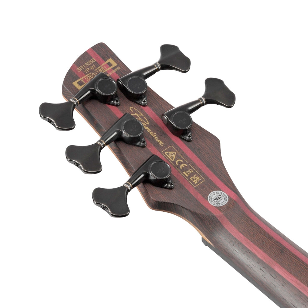 Ibanez - SR1355B 5 String Premium Bass With Bag - Dual Mocha Burst Flat