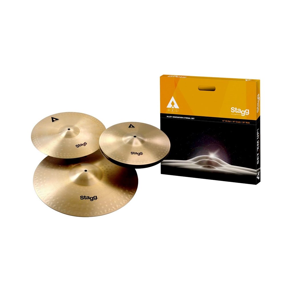 Stagg Copper-Steel Cymbal Set 14+16+20 Cymbals Sky Music