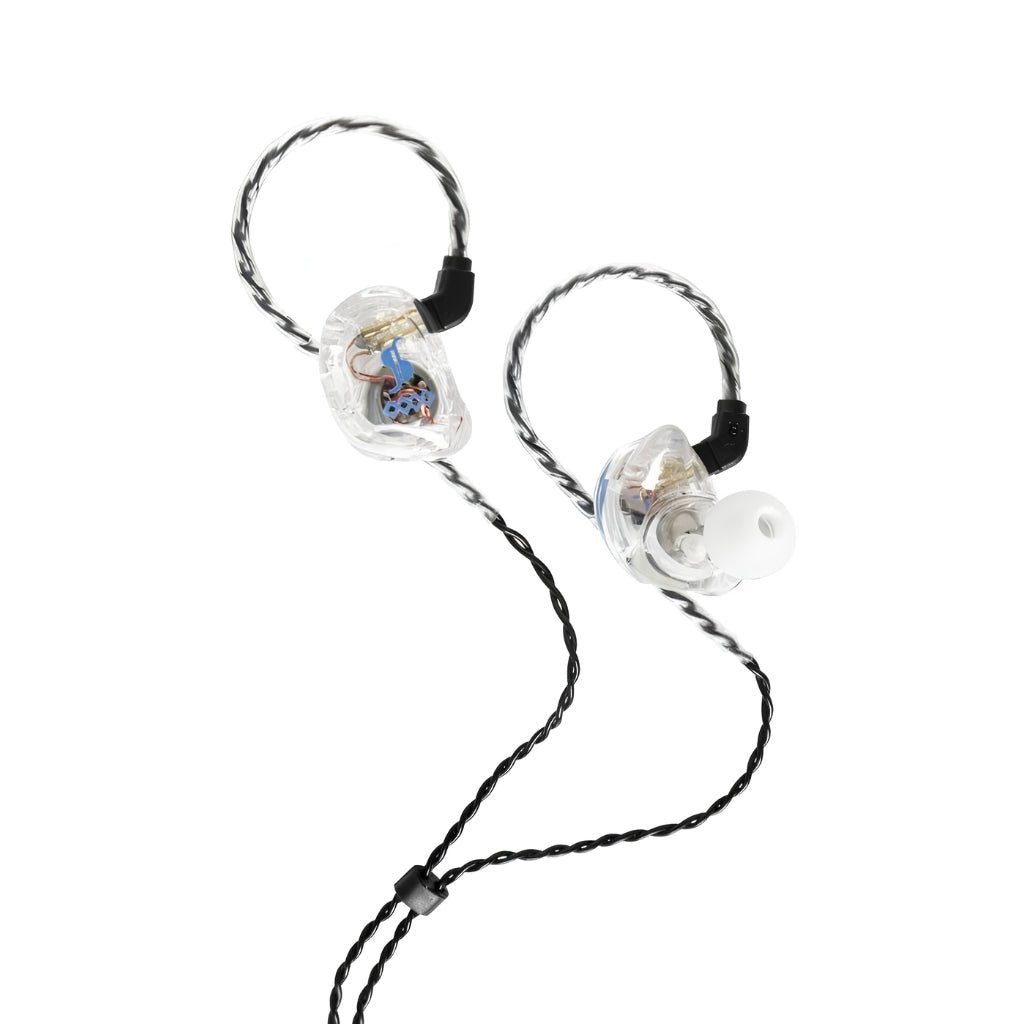 Stagg SPM-435 4 Driver High Resolution In-Ear Monitors - Transparent IEM Systems Sky Music
