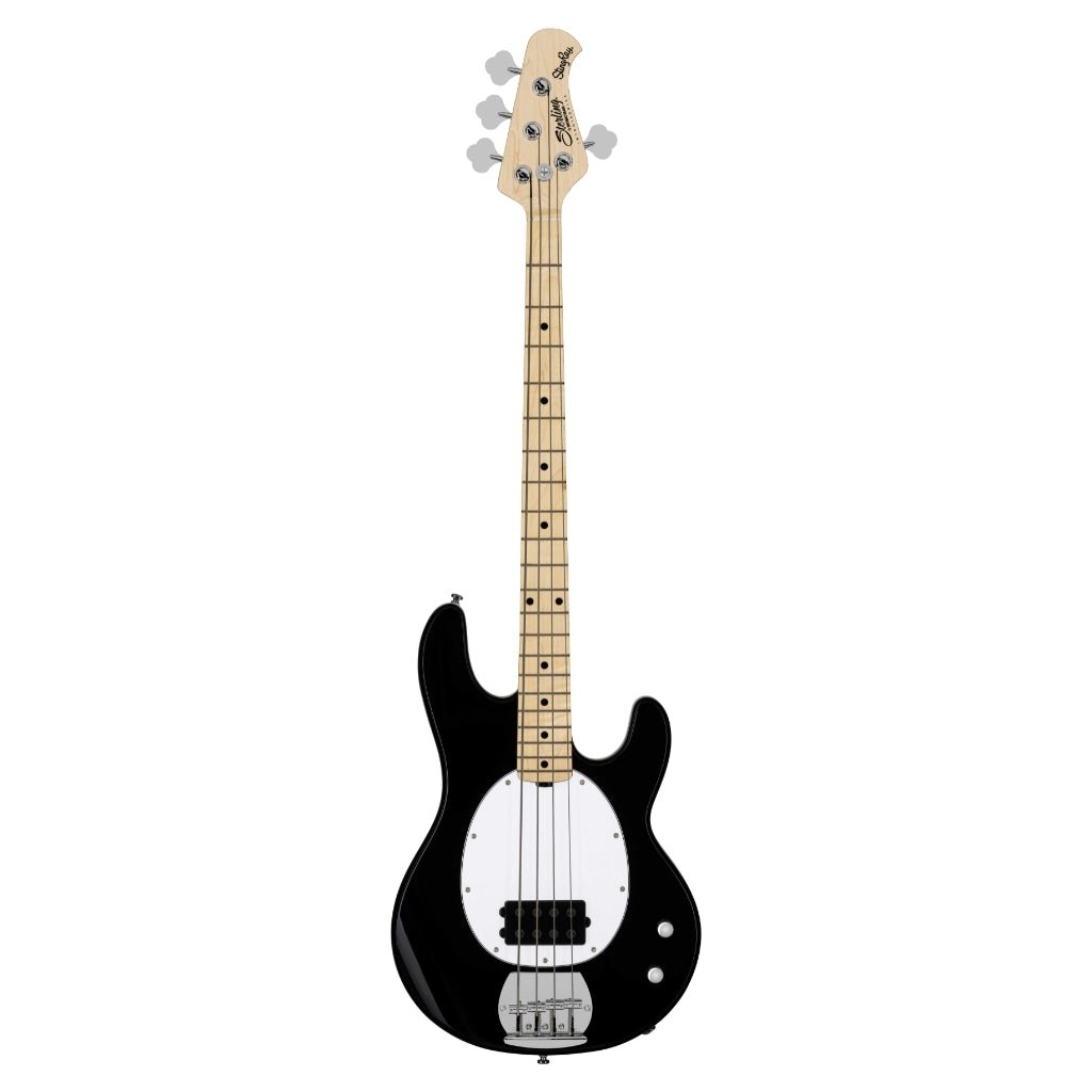 Sterling by Music Man Ray2 StingRay Bass - Black with Maple Neck Bass Guitars Sky Music