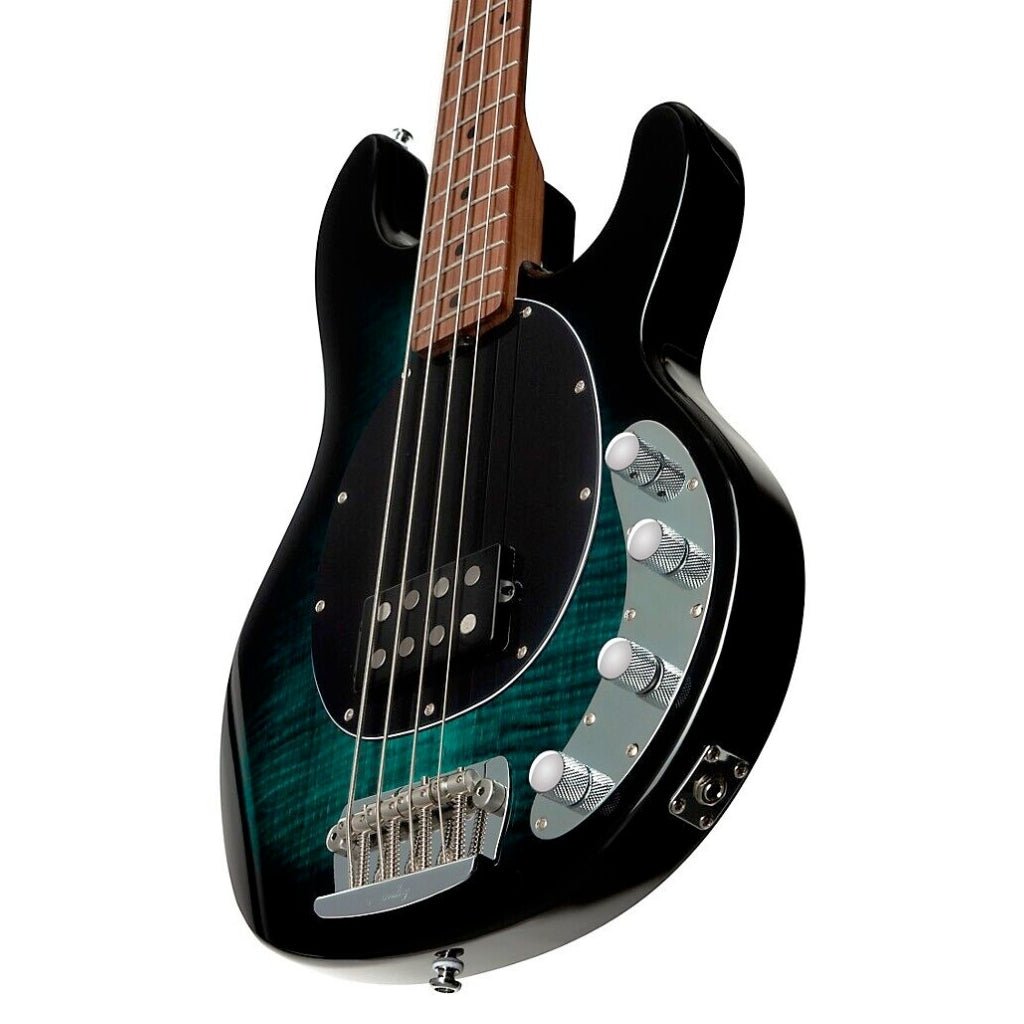 Sterling By Music Man StingRay RAY34FM Bass Guitar - Teal Bass Guitars Sky Music