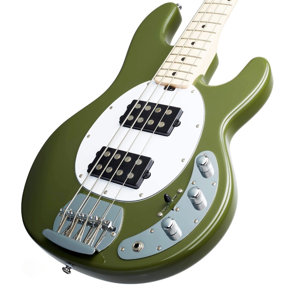 Sterling By Music Man StingRay RAY4HH Bass Guitar - Olive Bass Guitars Sky Music