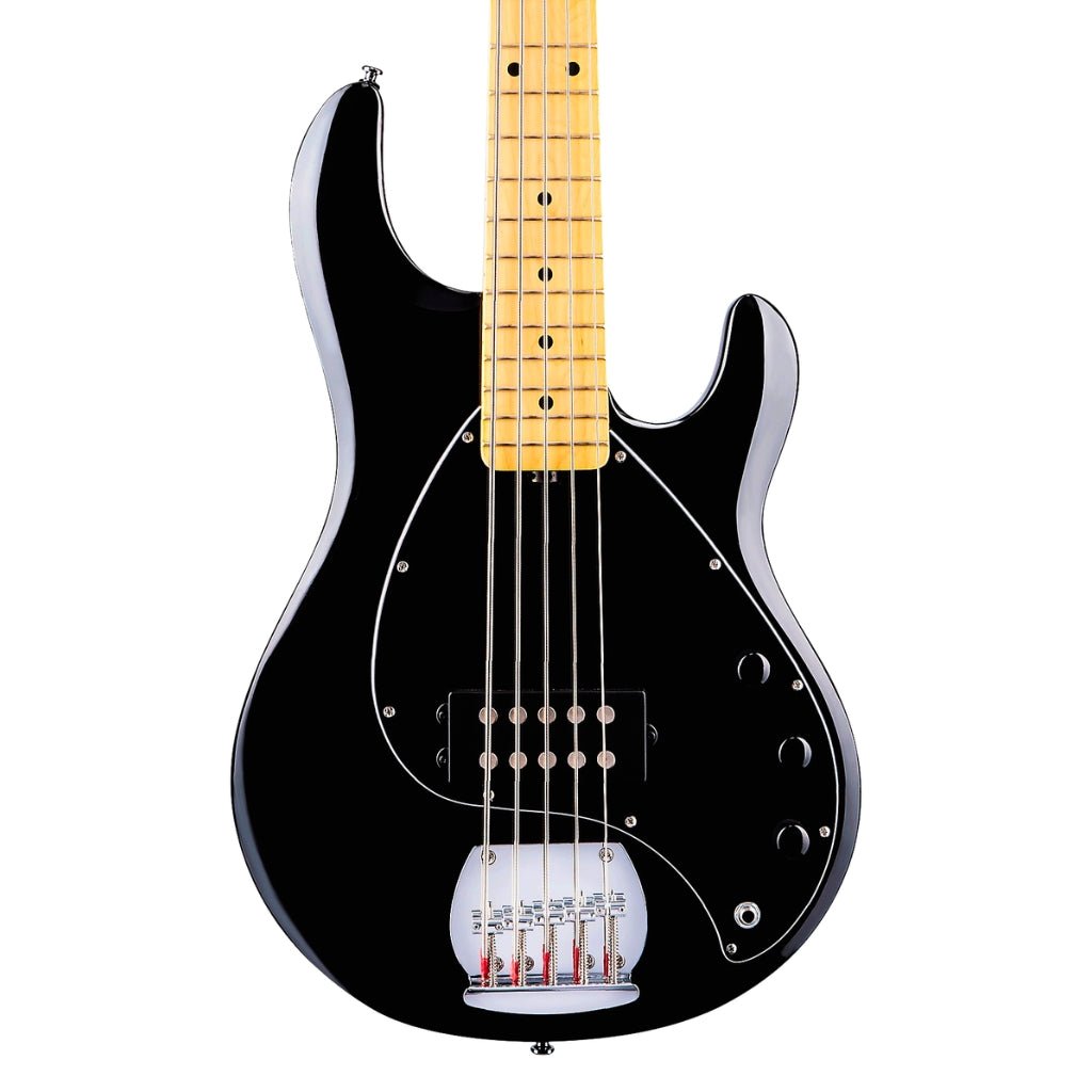 Sterling By Music Man StingRay RAY5 5-String Bass Guitar - Black Bass Guitars Sky Music