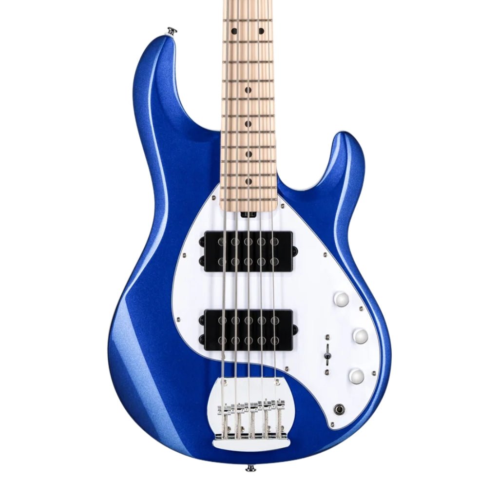 Sterling By Music Man StingRay RAY5HH 5-String Bass Guitar - Cobra Blue Bass Guitars Sky Music