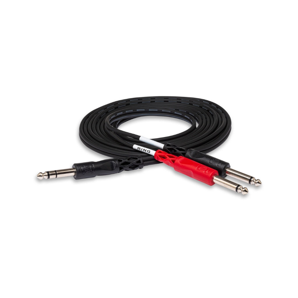 Hosa Technology - 1/4 in TRS to Dual 1/4 in TS - Insert Cable 2m