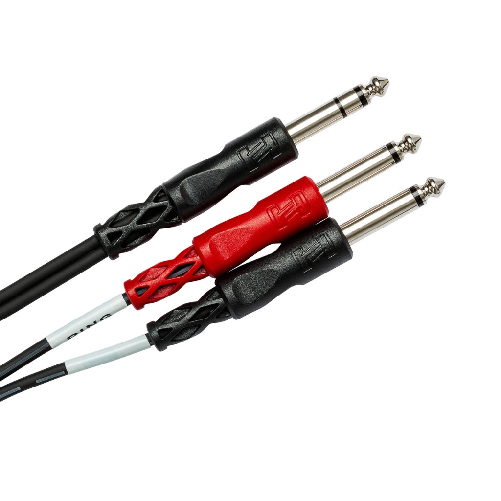 Hosa Technology - 1/4 in TRS to Dual 1/4 in TS - Insert Cable 3m