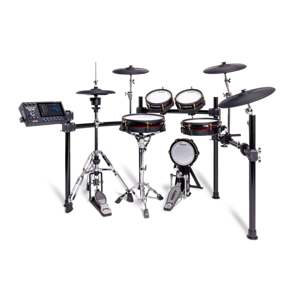 Stratacore Premium 9 Piece E-Kit with 7" Touchscreen Electronic Drum Kits Sky Music