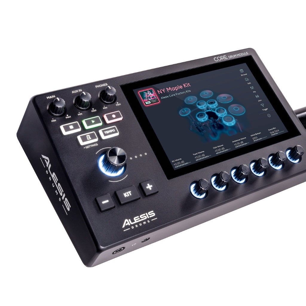 Stratacore Premium 9 Piece E-Kit with 7" Touchscreen Electronic Drum Kits Sky Music