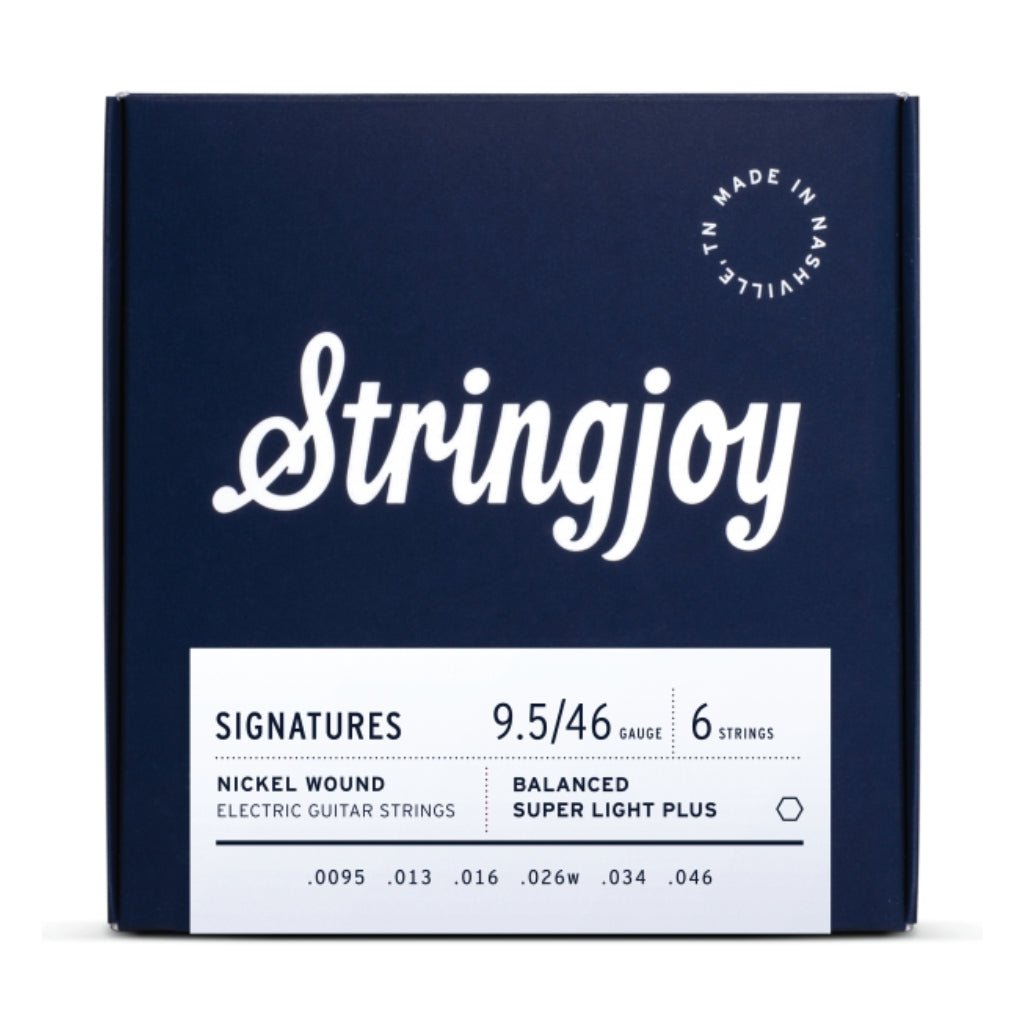 Stringjoy Signatures | Balanced Super Light Plus Gauge (9.5-46) Nickel Wound Electric Guitar Strings Guitar Strings Sky Music