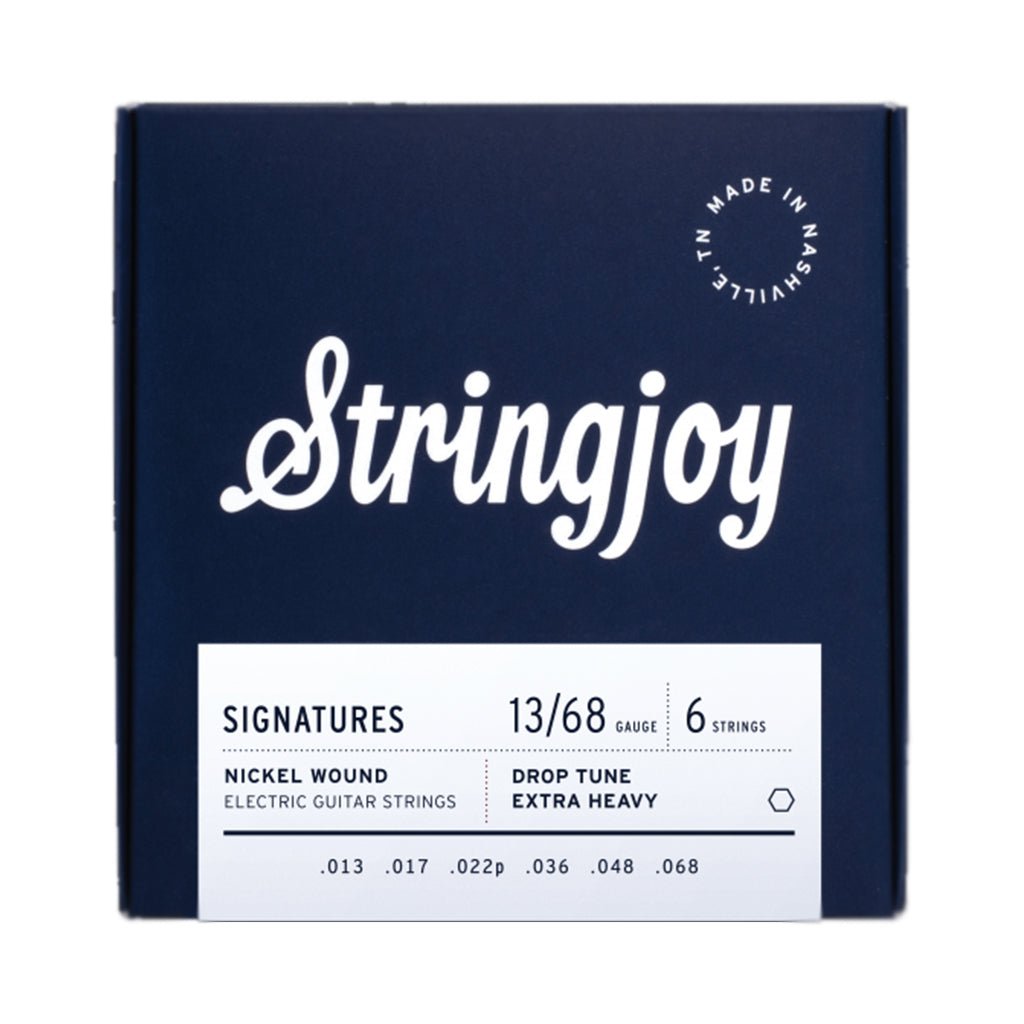 Stringjoy Signatures | Drop Tune Extra Heavy Gauge (13-68) Nickel Wound Electric Guitar Strings Guitar Strings Sky Music