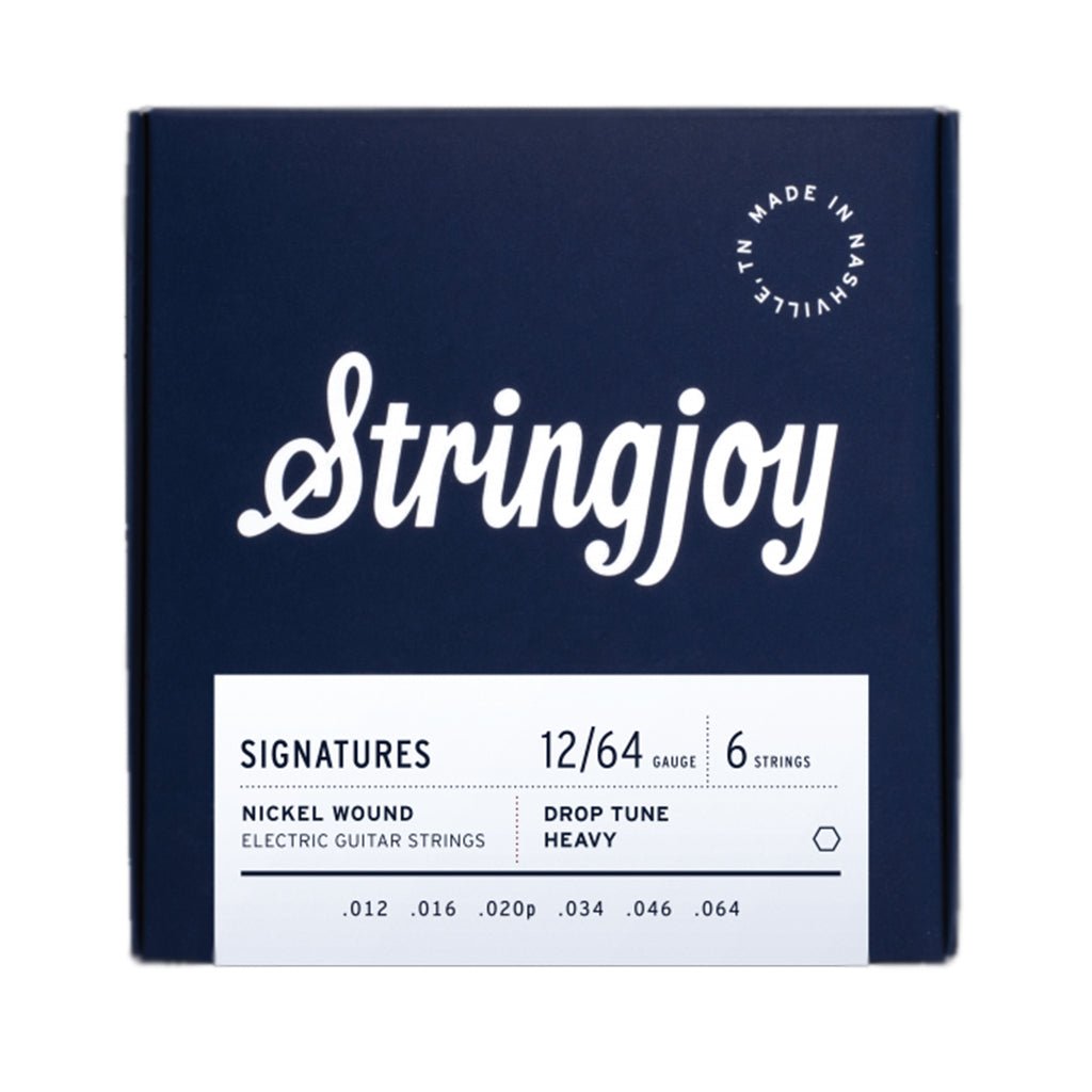 Stringjoy Signatures | Drop Tune Heavy Gauge (12-64) Nickel Wound Electric Guitar Strings Guitar Strings Sky Music
