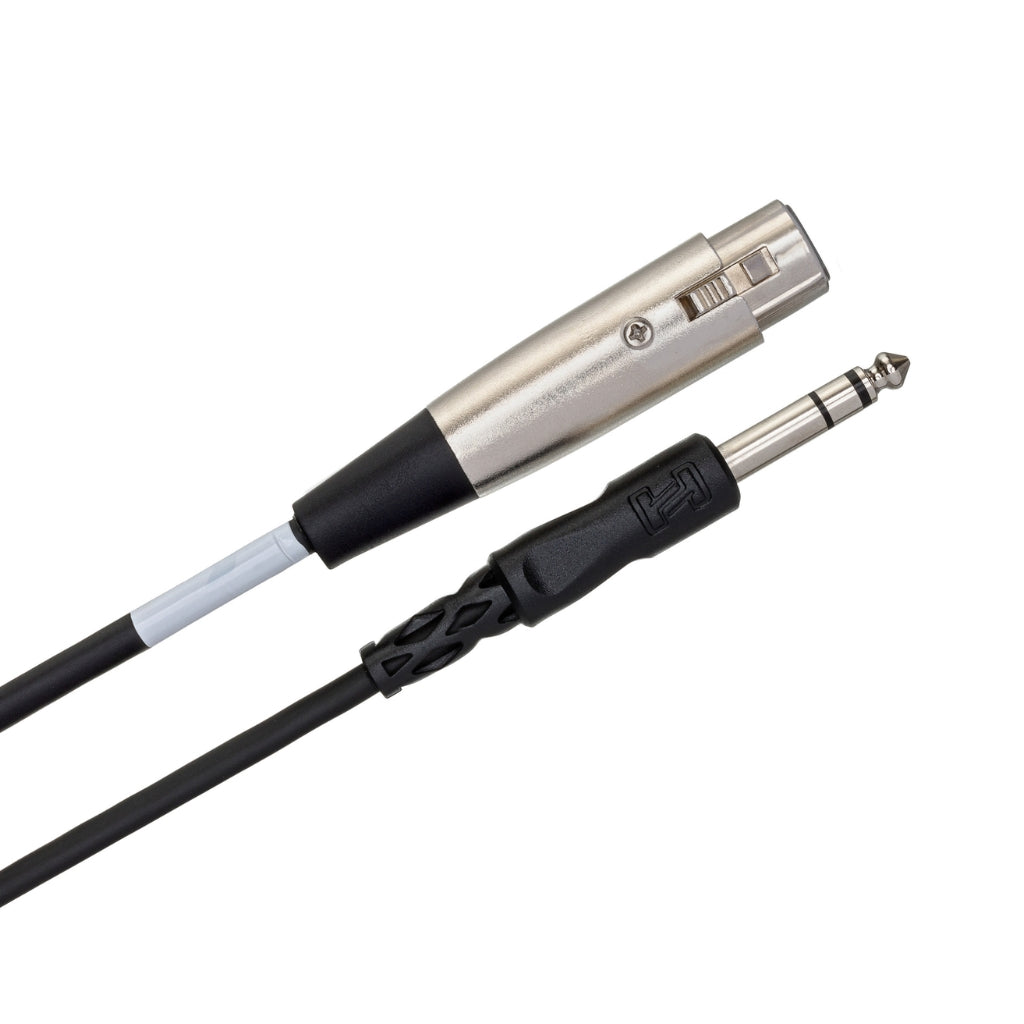 Hosa - XLR3F to 1/4 in TRS - Balanced Interconnect Cable 2ft