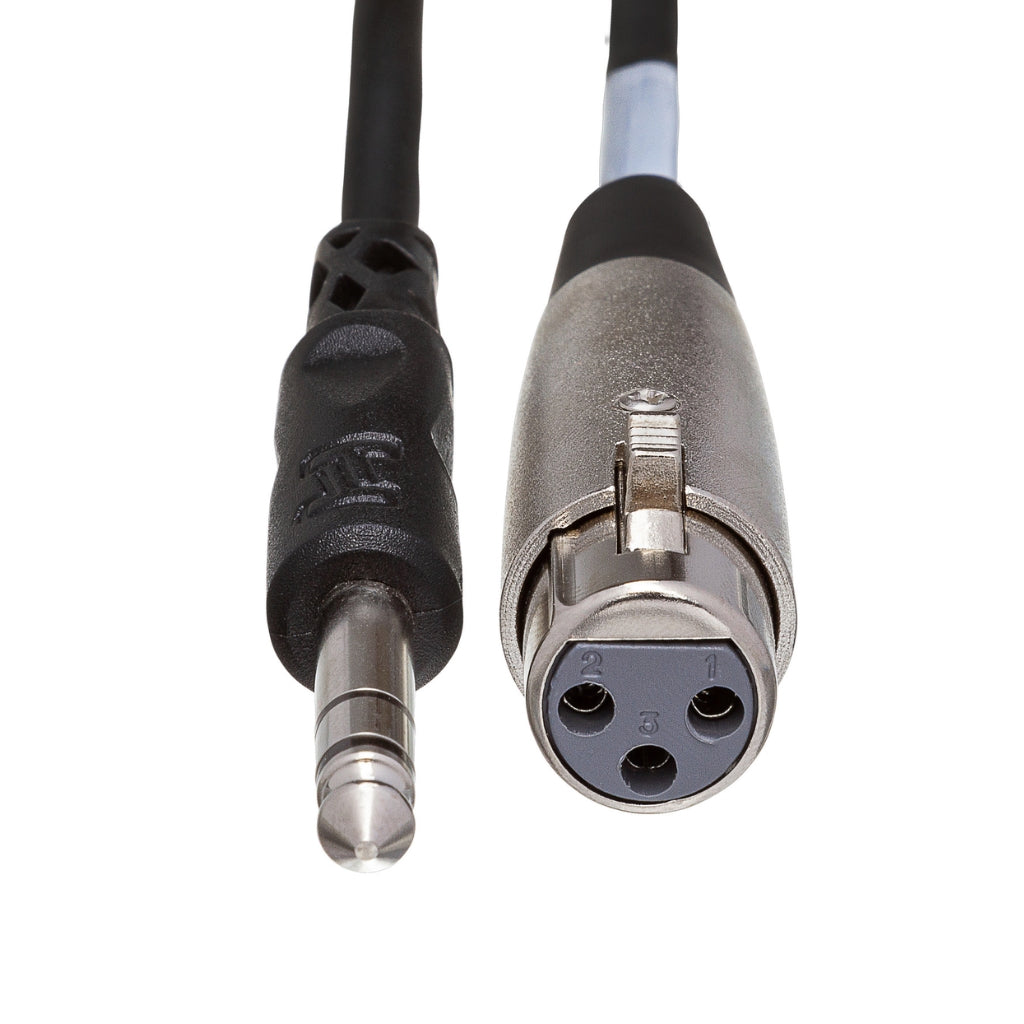 Hosa - XLR3F to 1/4 in TRS - Balanced Interconnect Cable 2ft