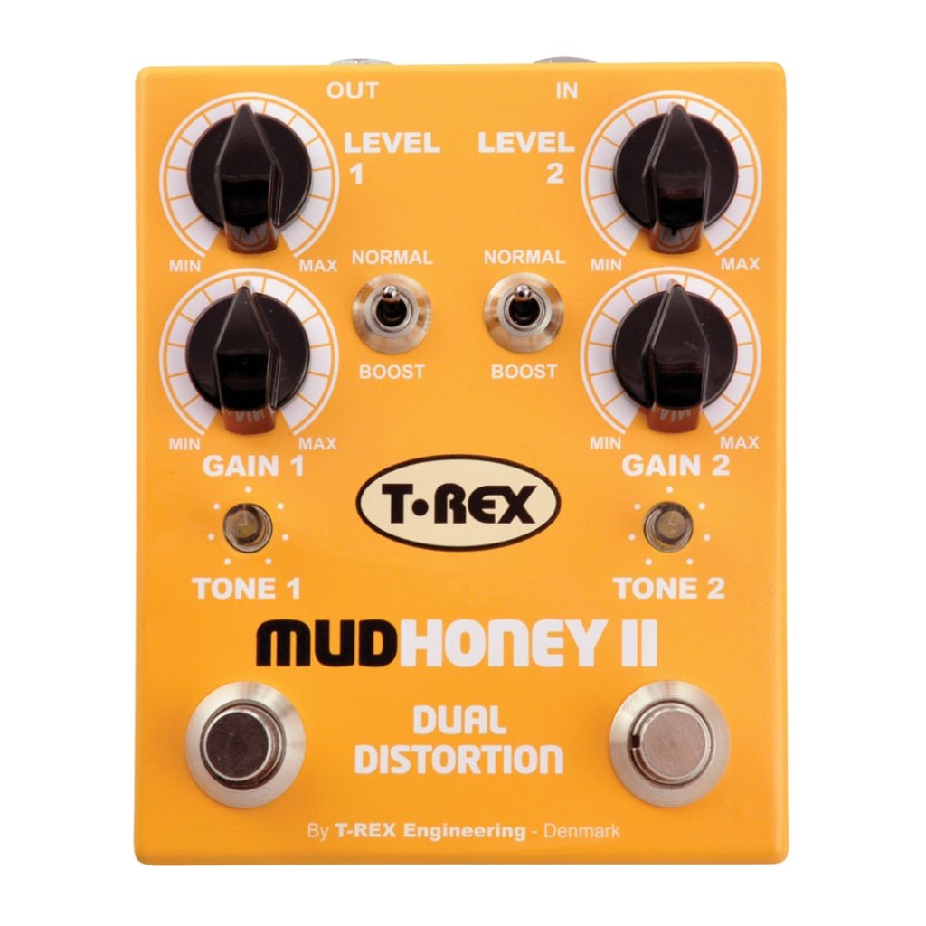 T-Rex Mudhoney II Dual Distortion/Fuzz Pedal Effects Pedals Sky Music