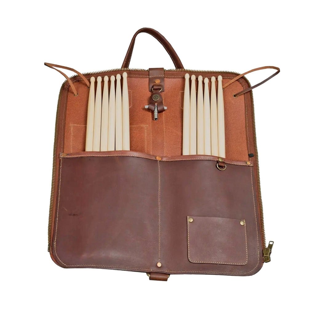 Tackle Leather Stick Bag - Brown Drum Bags & Cases Sky Music