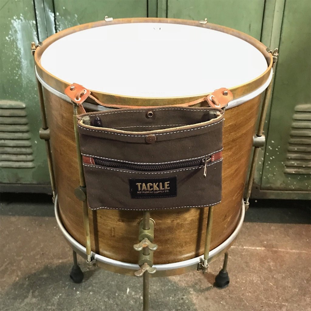 Tackle Waxed Canvas Gig Pouch - Brown Drum Bags & Cases Sky Music