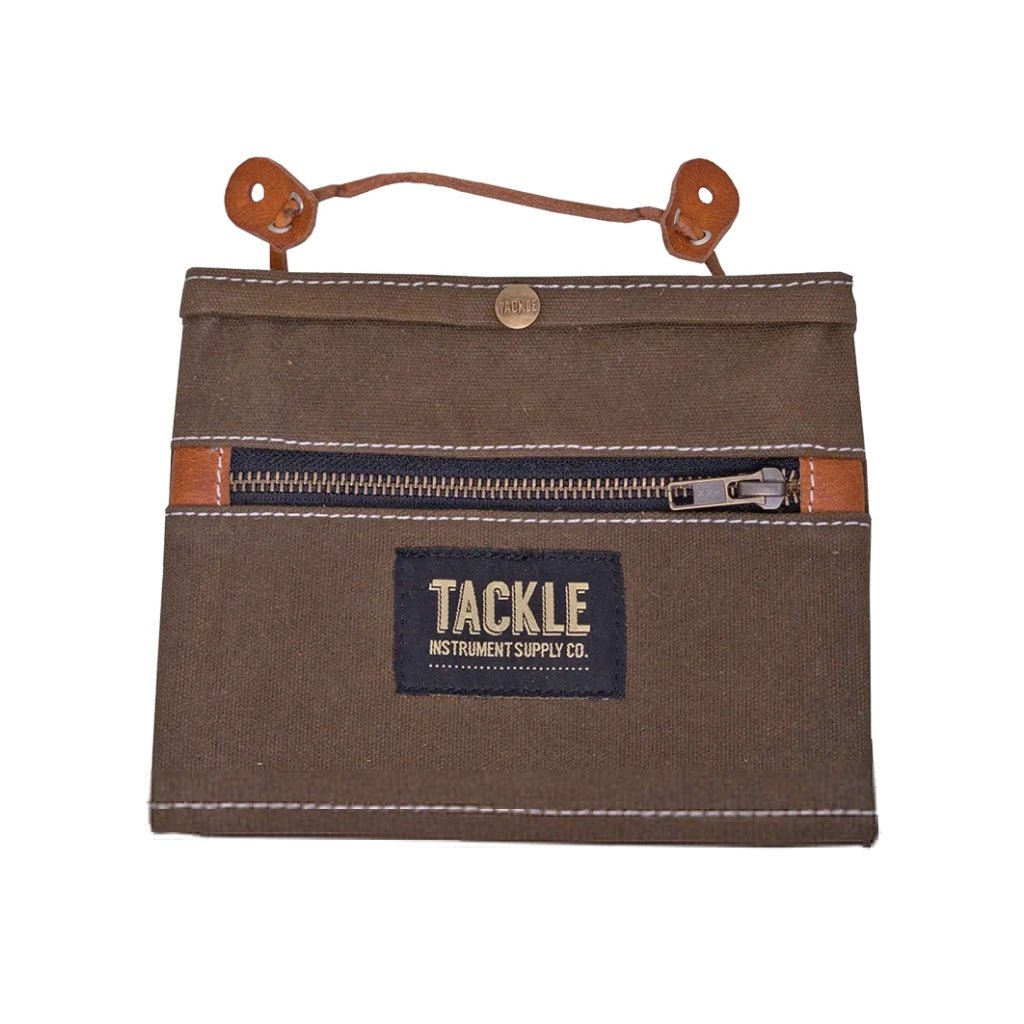 Tackle Waxed Canvas Gig Pouch - Brown Drum Bags & Cases Sky Music