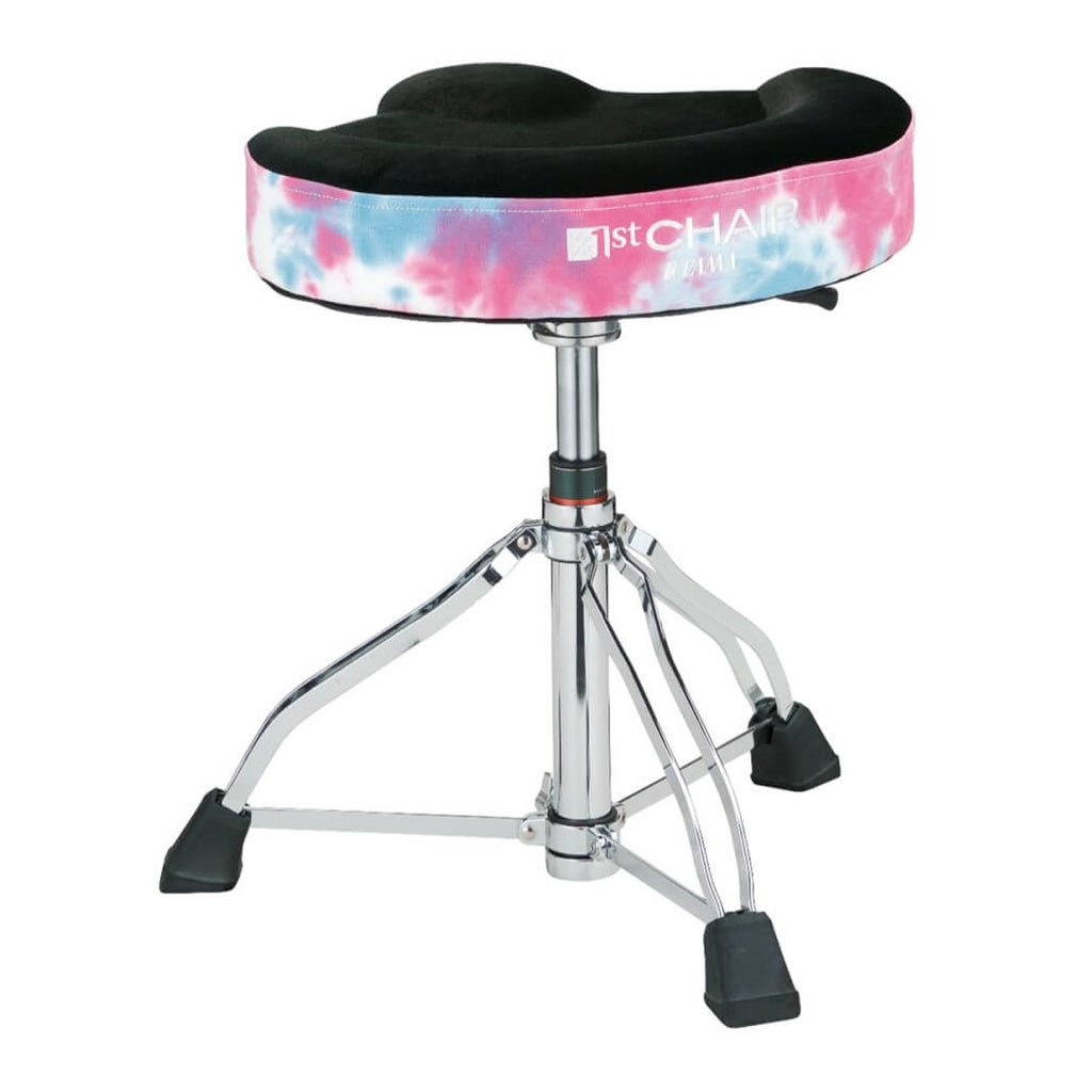 Tama 1st Chair Glide Rider Drum Throne - Fluorescent Pink Sky Drum Hardware Sky Music